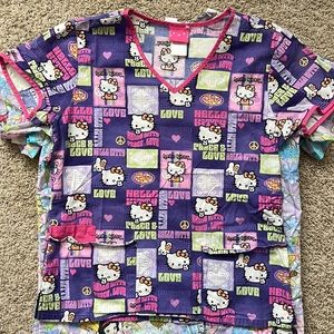Hello Kitty scrub top